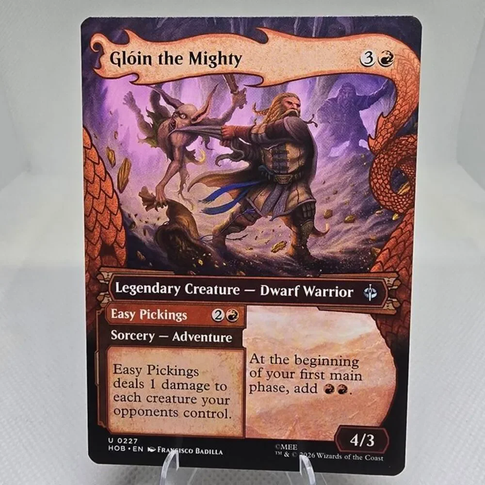 Glóin the Mighty #227 The Hobbit Magic The Gathering borderless